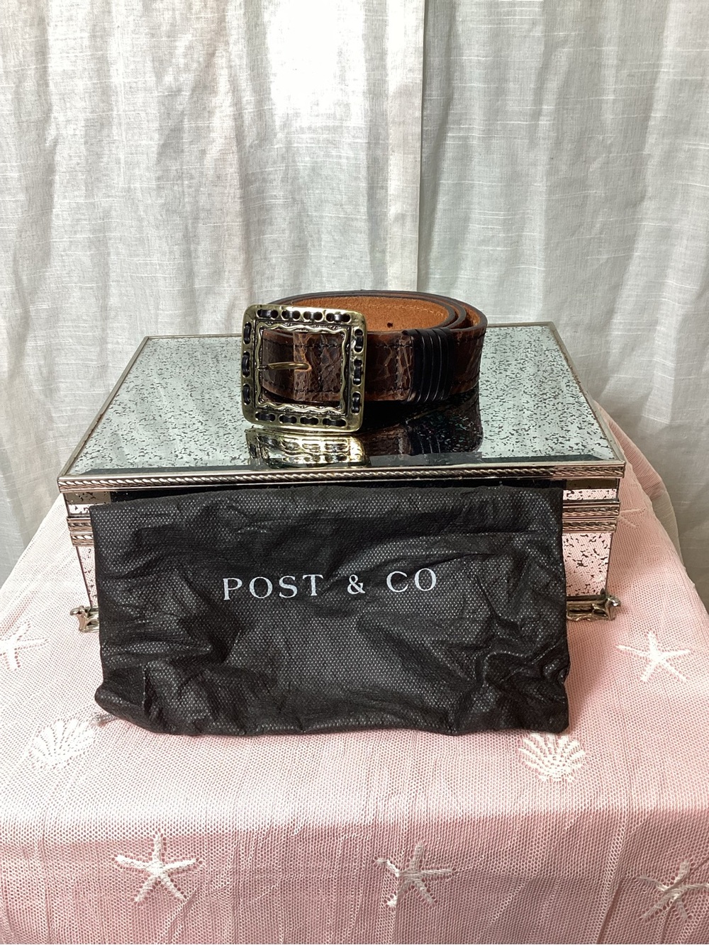 Post&Co genuine Leather Belt; Size: 95